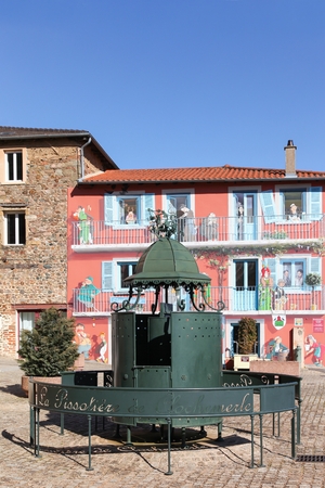 Vaux en Beaujolais village in Franceの写真素材