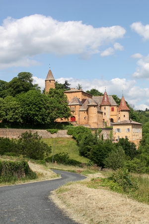 Castle of Jarnioux in Beaujolais, Franceのeditorial素材