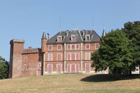 Castle of Tavernost in the Dombes, Franceのeditorial素材