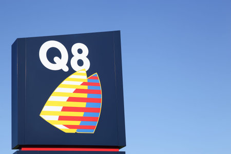 Horsens, Denmark - September 30, 2015: Kuwait Petroleum International, known by the Q8 brand,...
