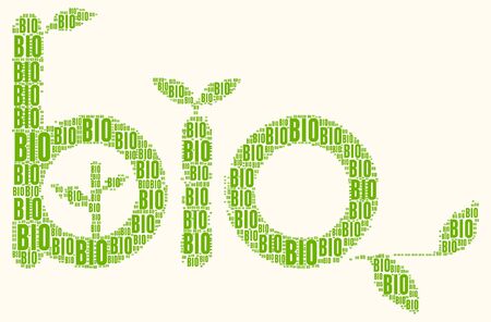 Bio symbol word cloudの写真素材