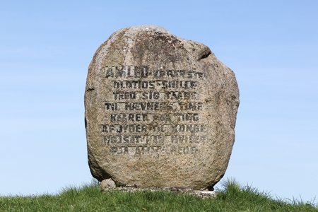 Grave of the Prince Hamlet in Ammelhede, Denmarkのeditorial素材