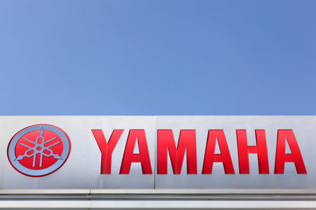 Lyon, France - July 3, 2016: Yamaha is a Japanese multinational corporation based in Japan with a...