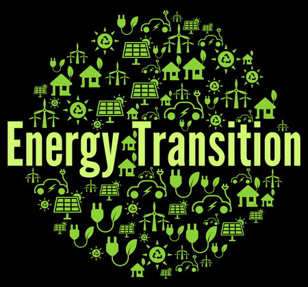 Energy transition concept illustrationの写真素材