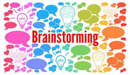 Brainstorming concept illustrationの写真素材