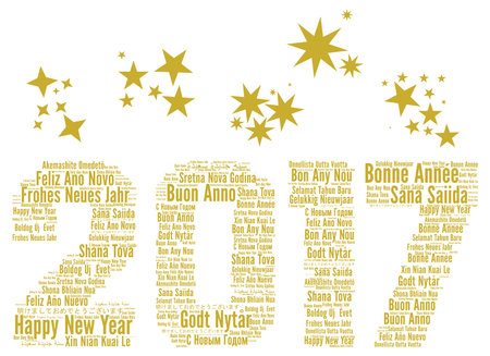 Happy New Year 2017 in different languages
