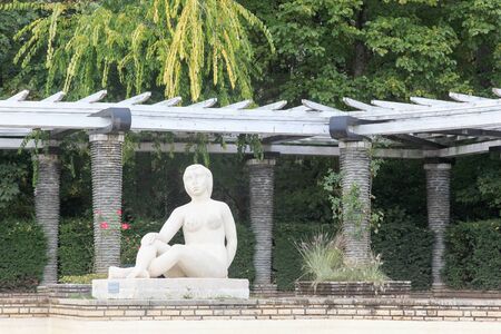Park of the golden head in Lyon, Franceの写真素材