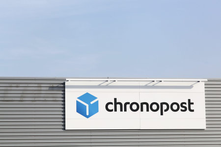 Macon, France - March 13, 2017: Chronopost is a member of the La Poste group, provides express...