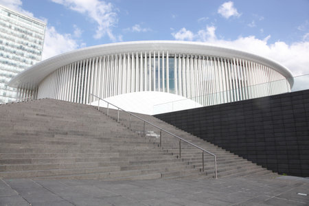 Kirchberg, Luxembourg - July 22, 2017: The Luxembourg Philharmonic is a concert hall located on the...