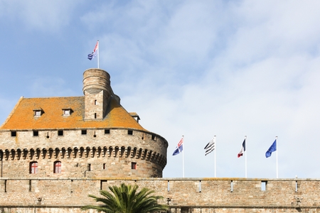 Saint Malo castle in Franceのeditorial素材