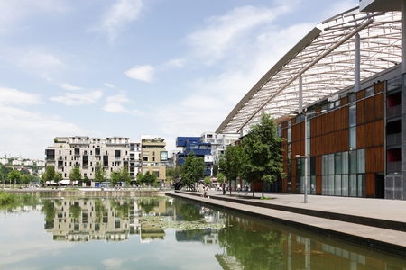 Confluence district in Lyon, Franceのeditorial素材