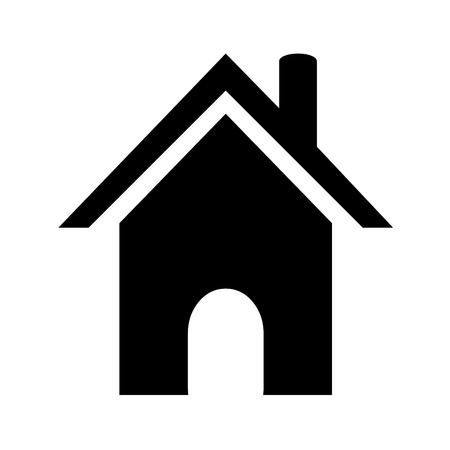 House icon symbol with a white backgroundの写真素材