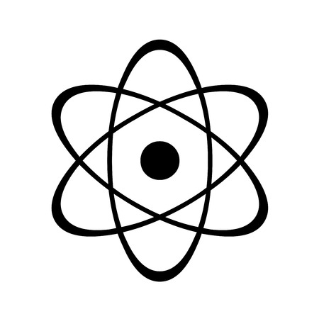 Atom sign icon illustrationの写真素材