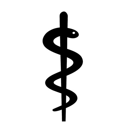 Caduceus medical symbol illustrationの写真素材