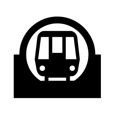 Metro symbol icon illustrationの写真素材