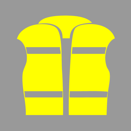 Yellow vest icon illustrationの写真素材