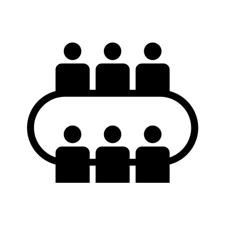 Business meeting icon illustrationの写真素材