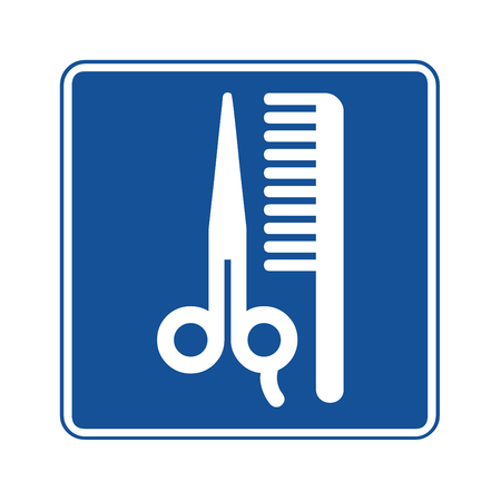 Hairdresser symbol icon illustrationの写真素材