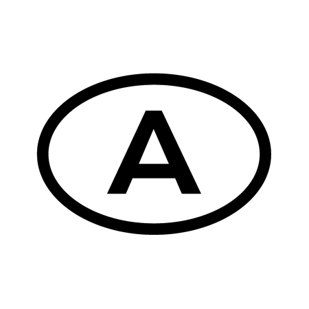 Country code vehicle registration Austriaの写真素材