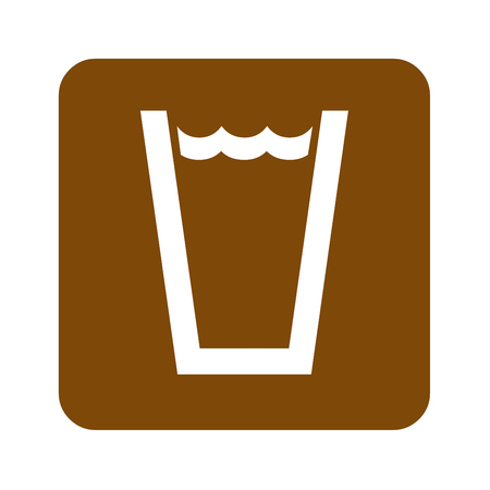 Brown drinking water recreational signの写真素材