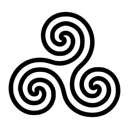 Triskelion symbol iconの写真素材
