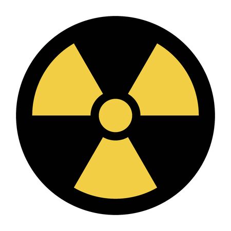 Nuclear symbol icon illustrationの写真素材
