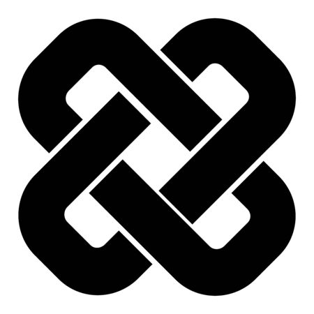 Celtic knot square symbolの写真素材
