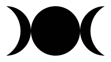 Triple goddess symbolの写真素材