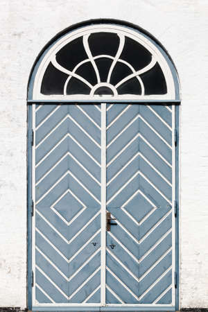 Door in the village of Aeroskobing, Aero island, Denmarkの写真素材