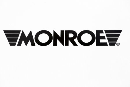 Grenoble, France - June 25, 2017: Monroe logo on a wall. Monroe shock absorbers, struts and other...