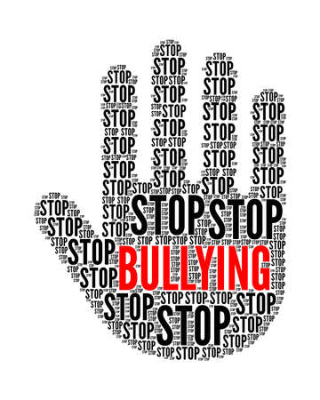 Stop bullying illustrationの写真素材