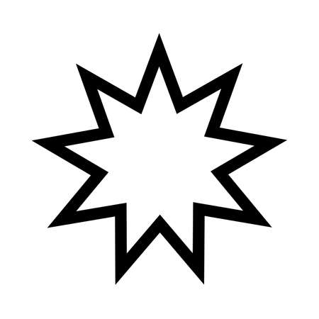 Bahai star religious symbolの写真素材
