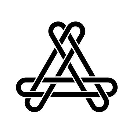 Solomon's knot symbol iconの写真素材