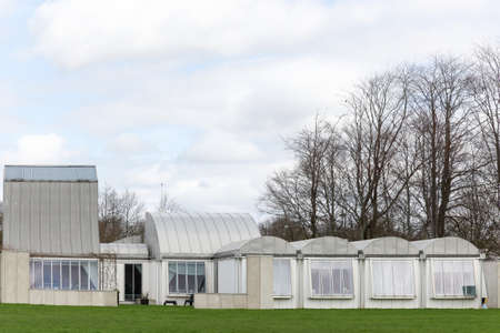 Herning, Denmark - April 9, 2016: The Utzon building in Herning, Denmarkのeditorial素材