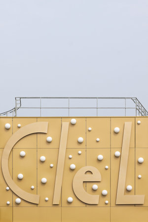 Le Mans, France - March 21, 2015: University of Le Mans and house of languages on the campusのeditorial素材