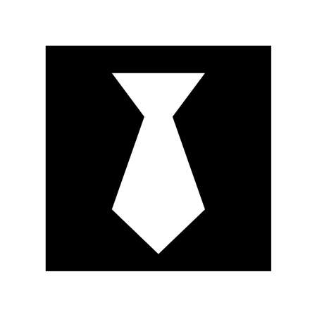 Tie symbol icon with a white backgroundの写真素材
