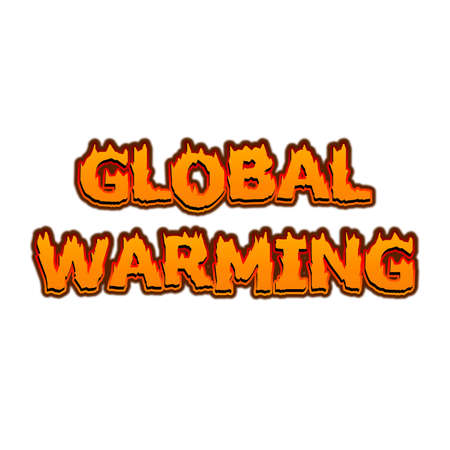 Global warming symbol icon illustrationの写真素材