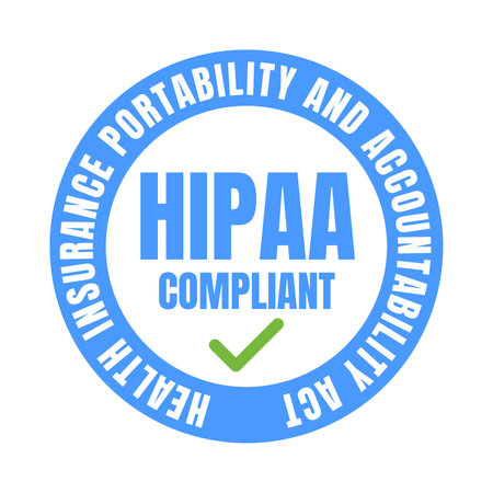 Hipaa compliant symbol icon