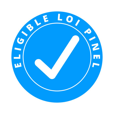Eligible pinel law symbol called eligible pinel law in french languageの写真素材