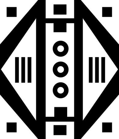 Zimbabwe pattern motif sign illustrationの写真素材