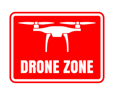drone area symbol iconの写真素材