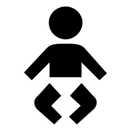 Baby symbol icon illustrationの写真素材