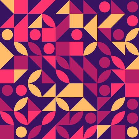 Colorful geometric pattern abstract illustrationの写真素材