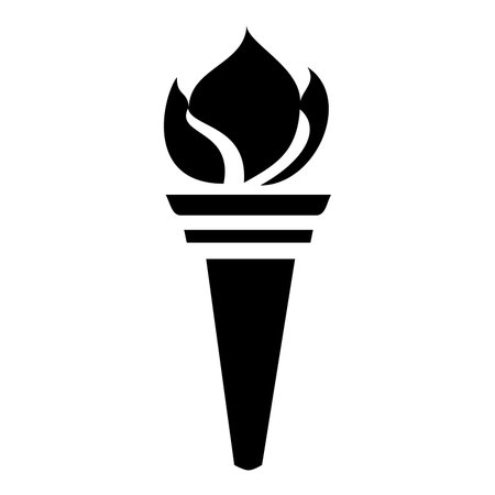 Torch symbol icon illustrationの写真素材