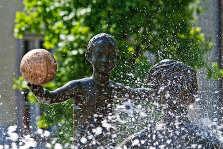 Detail of a fountain.の写真素材