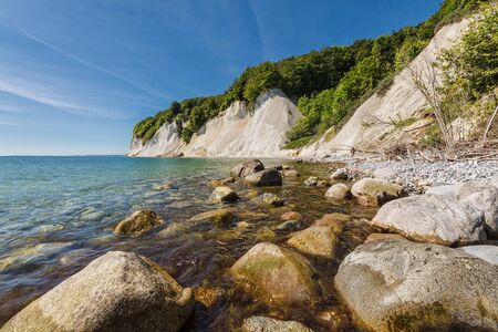 The Baltic Sea coast on Ruegen  Germany  の写真素材