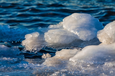 Ice on shore of the Baltic Sea の写真素材
