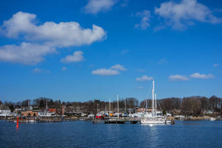 Port in Rostock  Germany  の写真素材