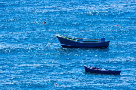 Fishing boats on the island Tenerife の写真素材