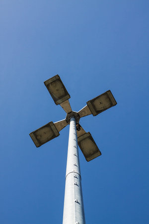 A lantern with blue sky 